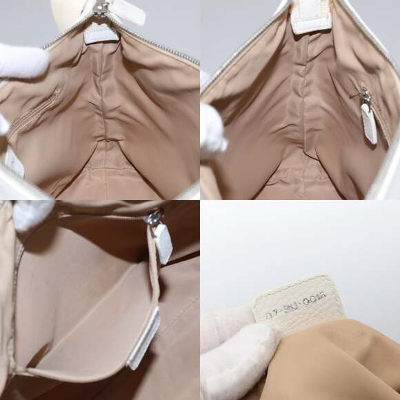 DIOR Trotter Canvas Shoulder Bag White - Picture 12 of 12